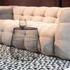 Kare Design Beistelltisch Beam, Schwarz, 40cm Durchmesser, Couchtisch, Ablage, Wohnzimmertisch, Stahlgestell Bild 2