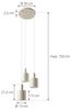 Lindby Hängeleuchte Ovelia, Metall, Creme IP20, 3 x 15 W LED Bild 5
