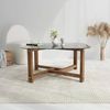 Dmora Couchtisch Cepheus 80 x 80 x 40h cm Braun, mit Zeitschriftenablage Bild 5