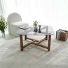 Dmora Couchtisch Cepheus 80 x 80 x 40h cm Braun, mit Zeitschriftenablage Bild 4