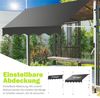 Melko Klemmmarkise Klemmmarkise mit LED Sonnenschutz Markise Balkon Fenstermarkise (Stück, 1-St, Markise) Gummierter Standfuß für besseren Halt Bild 3