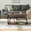 Couchtisch Trond 80x40x42 cm Schwarz/Walnuss [en. casa] Bild 4