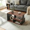Couchtisch Trond 80x40x42 cm Schwarz/Walnuss [en. casa] Bild 5