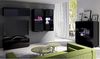 Lomadox Highboard CAIRNS-132, in schwarz Hochglanz, Modern, grifflos Bild 4
