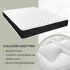 Homey Viskoelastische Matratze Sleep Pro wendbar (Winter-Sommer), Härtegrad mittel bis hoch, Dicke 20 cm, milbendicht, antibakteriell und hypoallergen, 90x180 cm Bild 4