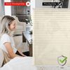 bobodeco Plissee ohne Bohren Klemmfix Faltrollo Jalousie Beige 55x130 cm (BxH), Plisseerollo Sichtschutz und Sonnenschutz Blickdicht Easyfix lichtdurchlässig Rollo für Fenster & Tür Bild 4