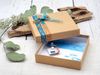 ZauberDeko Geschenkbox Geldgeschenk Fisch Blau Türkis Petrol Kommunion Konfirmation ISAAK Bild 3