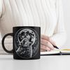 speecheese Tasse Heulender Wolf Tasse in Schwarz Bild 3