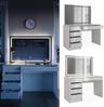 Schminktisch Sherry Weiß/Gold 120 cm mit LED-Spiegel Vicco Bild 2
