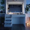 Schminktisch Sherry Weiß/Gold 120 cm mit LED-Spiegel Vicco Bild 5