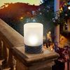 Solarleuchte Rattan Style, LED, Akku, H=15cm, wetterfest Bild 2