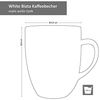 MamboCat Becher 6er Set Kaffeebecher 340ml White Biata Steingut - 24304304, Steingut Bild 5