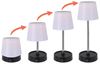 Spetebo LED Nachttischlampe LED Akku Touch Leuchte dimmbar und höhenverstellbar - H 11-29 x 10 cm, LED, warm weiß, Kunststoff Tischleuchte warm weiß mit Teleskopständer Bild 3
