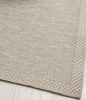 the carpet Calgary - robuster Teppich, Flachgewebe, modernes Design, ideal für Küche und Esszimmer, Vintage-Optik, Boho-Style, besonders flach, auch für den Außenbereich, Beige-Grau, 67x180 cm Bild 4