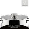 Berndes Kochtopfset Millesima 4-tlg. mit Glasdeckeln, Töpfe, Stieltopf, Edelstahl, Silber, 066105 Bild 2