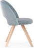 B&D home Esszimmerstuhl MARY 2er Set | Cord Küchenstuhl Polsterstuhl für Küche, Esszimmer, Büro | modern landhaus | Blau Bild 5