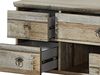 Sitzbank >Britta< in Driftwood Nachbildung aus Kunststoff - 130x47x40cm (BxHxT) Bild 5