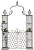 DanDiBo Rosenbogen mit Tor Pforte Metall 275x170 cm Rundbogen Torbogen Pergola 110241 Schmiedeeisen Rankhilfe Gartentor Bild 1