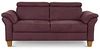 Cavadore 3-Sitzer-Sofa Ammerland / 3er-Couch im Landhausstil mit Federkern + verstellbaren Kopfstützen / 186 x 84 x 93 / Wildlederoptik, Rot Bild 5
