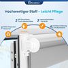Grandekor Doppelrollo Klemmfix ohne Bohren Hellgrau 50x150 cm(Stoffbreite 46cm) Fenster Rollos für innen Klemmrollos Duo Rollos für Fenster ohne Bohren mit Bohren Privatschutz UV-Schutz Zebrarollo Bild 4