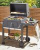 Beliani 'PAVLOF' Holzkohlegrill mit Deckel, Stahl Grau, 49 x 79 x 107 cm Bild 2