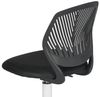 FurnitureR Teenage, Height Adjustable Armless Task, Colourful Study for Home and Computer, Ergonomic & Swivel Office, 40,5 x 44 x 87 cm, Schwarz, Metall, 44 x 40 x 87 cm Bild 4