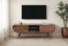 Lowboard Sheesham Massivholz 160cm TV Board 2 Schubladen Retro Skandi Design Bild 3