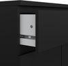Dmora - Kommode Julienne, Wohnzimmerbuffet, Wohnzimmer-Sideboard, Moderne Küchen-Speisekammer, 80x40 h100 cm, Schwarz Bild 4