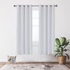 Deconovo Verdunkelungsgardine mit Ösen Gardinen Wohnzimmer Vorhänge Extra Warm Vorhang Blickdicht Fensterdeko, 175x140 cm(HöhexBreite), Silber Grau, 2er Set Bild 5