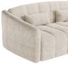 Vente-unique - RETUNA Sofa SamtStoff Beige - B 208 cm105 cm x H 90 cm x L 200 cm Bild 5