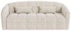 Vente-unique - RETUNA Sofa SamtStoff Beige - B 208 cm105 cm x H 90 cm x L 200 cm Bild 3