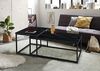'Keno' Couchtisch 2er-Set , Mamor/ Metall schwarz Bild 2