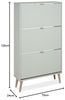 Finori Vigo 49A Schuhkipper, Pastel grün | Maße: B x H x T ca. 70 x 125 x 24 cm Bild 3