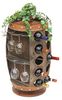 DanDiBo Weinregal Holz Braun 360° Drehbar Weinfass 71 cm 9205-R Bar Flaschenregal Flaschenständer Fass Holzfass Weinschrank Bild 3