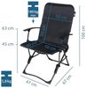 yourGEAR Campingstuhl your GEAR Campingstuhl Carini - gepolsterter Klappstuhl - 3D Mesh Bild 2