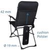 yourGEAR Campingstuhl your GEAR Campingstuhl Carini - gepolsterter Klappstuhl - 3D Mesh Bild 3