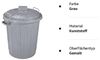 Curver Oscar-Tonne M grau Bild 4
