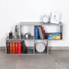 Wandregal 100 x 53 x 20 cm grau – Hängeregal Schweberegal RICOO WM051-PL Bild 5