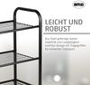 Amig - Schuhregal aus Metall mit 3 Ablagen für 9 Paar - 65 x 25 x 53,5 cm - Schuhablage aus schwarzem Stahl - Ideal für Schlafzimmer, Flur oder Kleiderschrank Bild 5