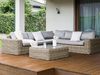 Beliani 'PALERMO' Lounge Set, PE Rattan hellbraun, 270 x 270 x 63 cm Bild 2