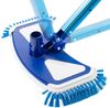 Arebos Poolbürste Bodensaugerbürste für Pool mit Ø 32/38 mm Schlauchanschluss Blau-Weiß, Inklusive besonders schnellen Clip-Systems Bild 2
