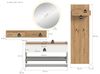 Garderoben-Set >Drive< in Weiß - 197x205x32cm (BxHxT) Bild 5