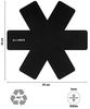 KLAMER Pfannenschoner Filz 6er Set, Stapelschutz mit Anti-Rutsch-Unterlage, Topfuntersetzer…, Schutz für Pfannen & Töpfe, Ø35 cm, aus recycelten PET-Flaschen Bild 2