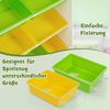 FANTASK Spielzeug-Organizer Bücherregal mit 8 Aufbewahrungsboxen, 2 offenen Regalen & Schrank, 4-stöckiges, 120 kg belastbar, Weiß Bild 5