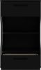 Forte Pittsfield Kommode Regal Schwarz mit mehrfarbiger RGB-LED Beleuchtung, per App steuerbar – Gaming Raum Deko & Jugendzimmer & Kinderzimmer Möbel, mit 2 Schubladen, 65 × 107 × 42 cm Bild 5