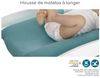 Domiva Set mit 2 Wickelauflagenbezügen – 50x75 cm – Polycotton-Schwamm – Weiß/Terrakotta Bild 5