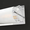Licht-Erlebnisse Wandleuchte PERIO, ohne Leuchtmittel, Wandlampe Badezimmer Glas Metall 2x E14 blendarm Badlampe Bild 4