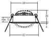 Brumberg 39363023 LED-Einbaustrahler LB18 230V 6W 3000K chrom Bild 4