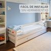 Kikkaboo Bettschutzgitter I am safe 150 cm, klappbar, Bettgitter, ab 18 Monaten hellgrau Bild 5