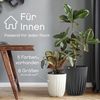 KONZEPT Blumentopf Hoher Blumentopf, Pflanzkübel Groß für Außen, Balkon, Übertopf mit Drainagesystem Bild 2